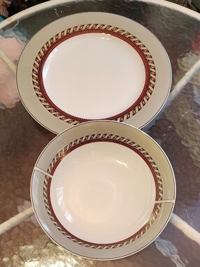 Vintage Studio Nova Vassar Art Deco Plate & Bowl Set Regis Dho Japan
